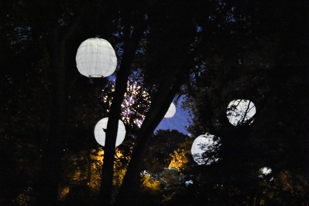 Garden in the Sky at night