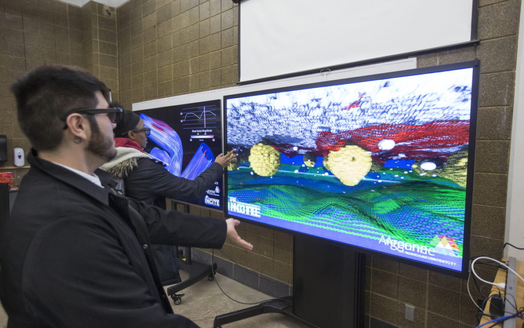 Data Analytics display at 2019 convocation