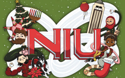 Illustration major Caitlyn Alejandre wins 2021 NIU Holiday Card Contest