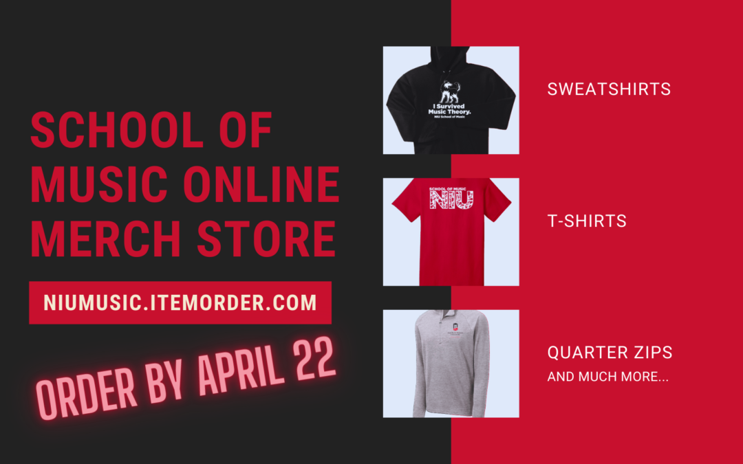 School of Music online merchandise shop taking orders through April 22