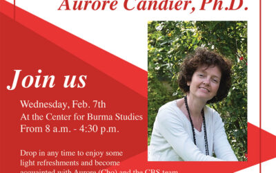 Meet the new director for the Center for Burma Studies, Feb. 7