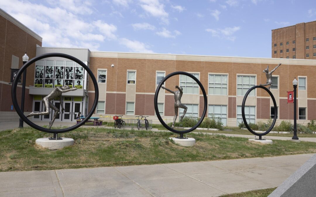 NIU to dedicate new Stevens Building sculpture Sept. 26 with ribbon cutting and cookout  