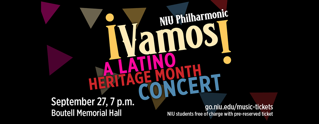 NIU Philharmonic presents ¡Vamos! a Latino American Heritage Concert, Sept. 27