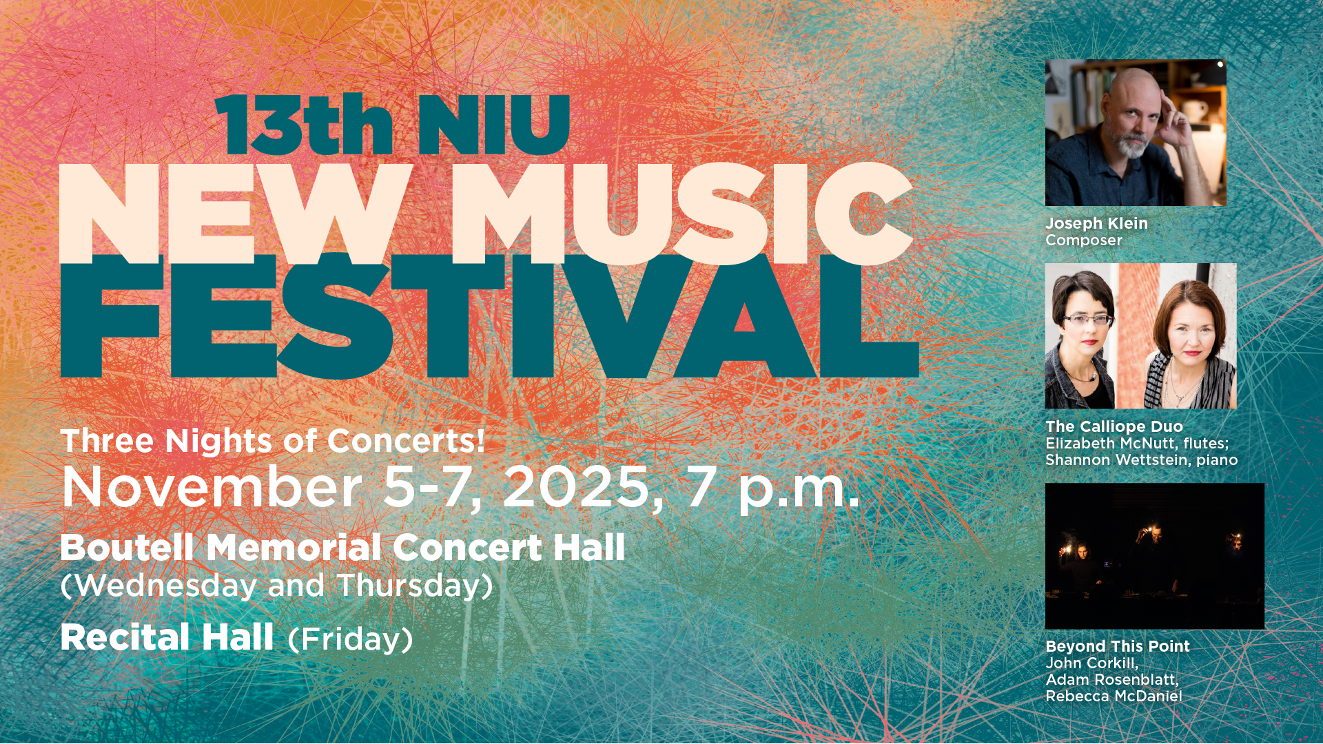 ミルトン・グレイザー University Music Festival 13th New Music Festival kicks off Nov. 5 - NIU Arts Blog