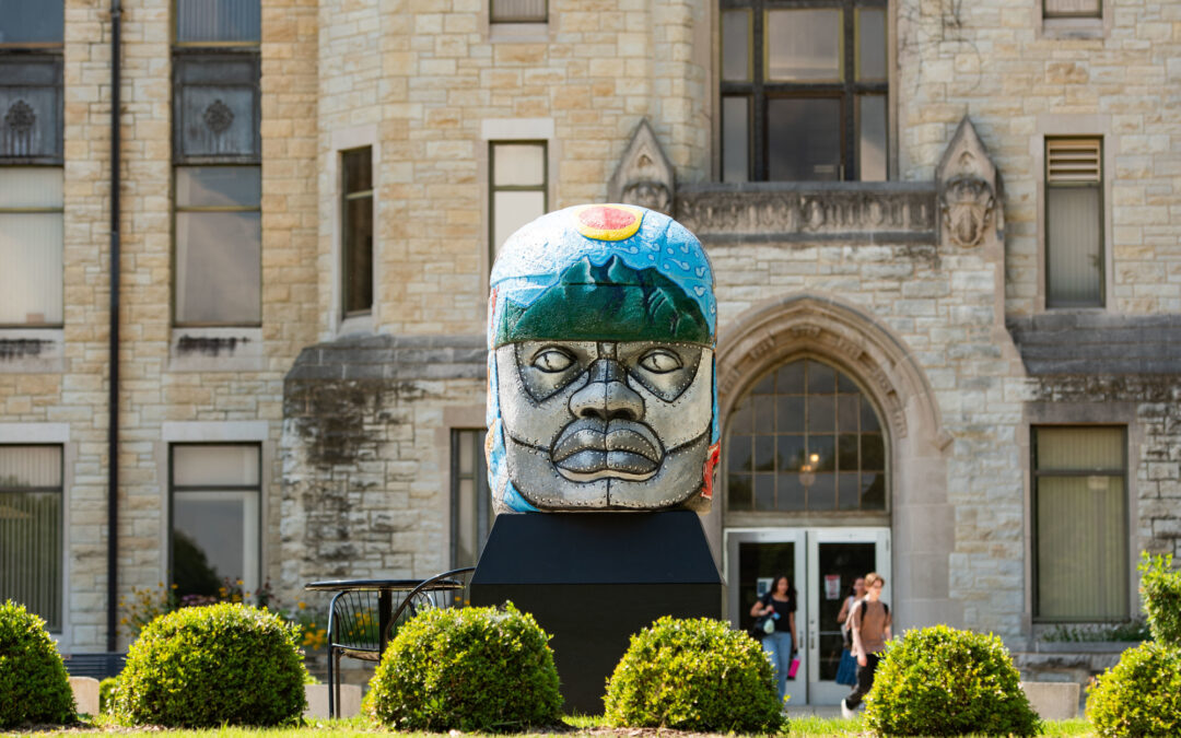 Olmec Head - Davis Hall